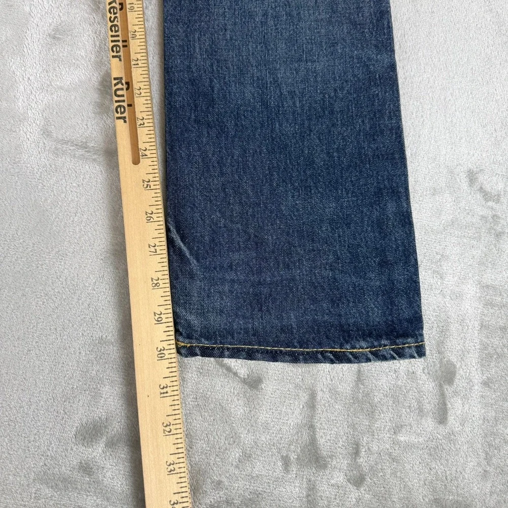 Polo Ralph Lauren Varrick Slim Straight Jeans Mens 32x30 Blue Distressed New NWT